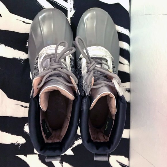 Silver & tweed rain boots - Picture 4 of 7